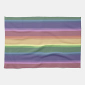 消音したレインボーストライプー キッチンタオル (横)