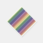 消音したレインボーストライプー スタンダードカクテルナプキン (角)