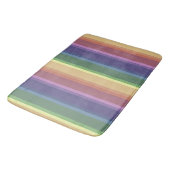 消音したレインボーストライプー バスマット (アングル)