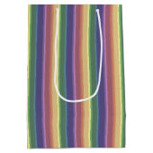 消音したレインボーストライプー ミディアムペーパーバッグ (裏面)