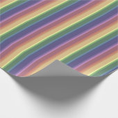 消音したレインボーストライプー ラッピングペーパー (角)