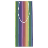 消音したレインボーストライプー ワインギフトバッグ (裏面)
