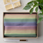 消音したレインボーストライプー 薄葉紙 (ギフト)