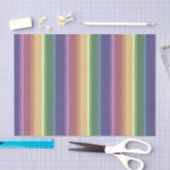 消音したレインボーストライプー 薄葉紙 (クラフト)