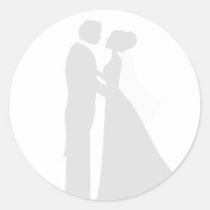 消音した新郎新婦結婚の封印 ラウンドシール