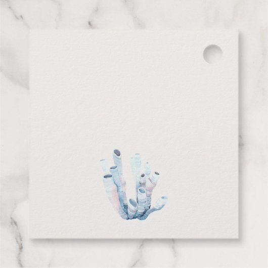 消音した水中のカニ航海のの結婚珊瑚 フェイバータグ (裏面)