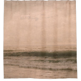 消音した絵画海景 シャワーカーテン