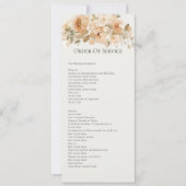 消音した緑と桃のフローラ順のサービスカード 招待状 (正面)