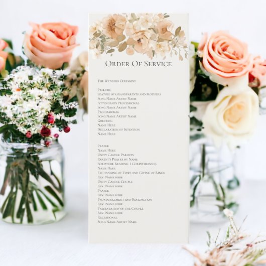 消音した緑と桃のフローラ順のサービスカード 招待状