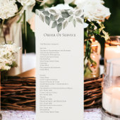 消音した緑の葉のサービスのカードの結婚順序 招待状