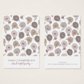 消音した花のパターン (正面&裏面)