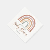 消音トーンボホレインボーベビーシャワー スタンダードカクテルナプキン (角)