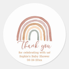 消音トーンBoho Rainbowありがとう ラウンドシール