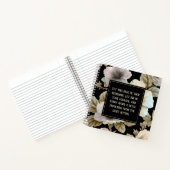 消音ハイビスカス感動的ゴシックフローラ ノートブック (内部)