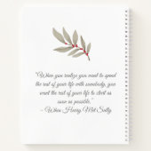 消音ボタニカルウェディングプランナー手帳 ノートブック (裏面)