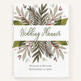 消音ボタニカルウェディングプランナー手帳 ノートブック