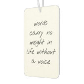 消音剤を使わずに カーエアーフレッシュナー (左)