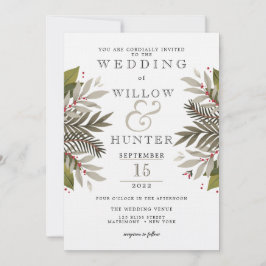 消音植物学 |地球の色 | 結婚s 招待状