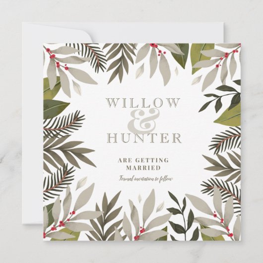 消音植物学 | Moss |日付カードの保存 セーブザデート (裏面)