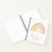 消音色のレインボーウォーター白 ノートブック (内部)