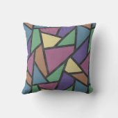 消音色のレインボーカラーのモザイクパターン クッション (裏面)