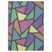 消音色のレインボーカラーのモザイクパターン クリップボード (裏面)