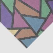 消音色のレインボーカラーのモザイクパターン 薄葉紙 (詳細)