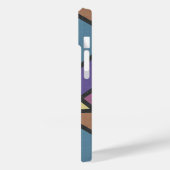 消音色のレインボーカラーのモザイクパターン Case-Mate iPhoneケース (裏面 / 左)