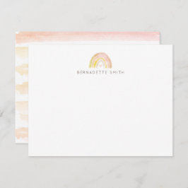 消音虹の水色ボホ文房具ノートカード ノートカード