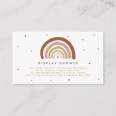 消音虹ディスプレイシャワーなしラッピング紙 エンクロージャーカード (正面)