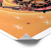 『涙から風船』アートプリント- (超現実的ポップ・アートのなアート) ポスター (角)