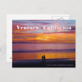 涙が溢れた夕日 ポストカード (正面/裏面)