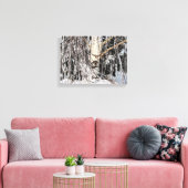 涙ぐんだ樺の木アイオブホルス キャンバスプリント (インサイチュ (リビング))