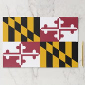 涙ぐんだ紙パッドとメリーランド州旗 ペーパーパッド (インサイチュ)