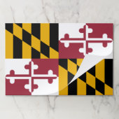 涙ぐんだ紙パッドとメリーランド州旗 ペーパーパッド (折り畳み)