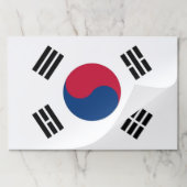 涙ぐんだ紙パッドと韓国国旗 ペーパーパッド (折り畳み)