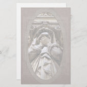 涙ぐんだ葬式文房具 便箋 (正面/裏面)