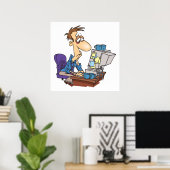 涙でかすんだ目の人 ポスター (ホームオフィス)