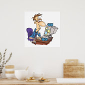 涙でかすんだ目の人 ポスター (キッチン)