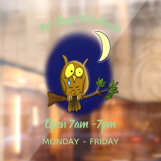 涙と月の悲しいフクロウ恋しく思ルは漫画だ ウィンドウサイン (シート2)