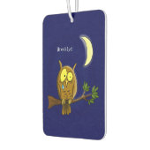 涙と月の悲しいフクロウ恋しく思ルは漫画だ カーエアーフレッシュナー (左)