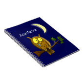 涙と月の悲しいフクロウ恋しく思ルは漫画だ ノートブック (右側)