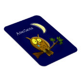 涙と月の悲しいフクロウ恋しく思ルは漫画だ マグネット (右側)