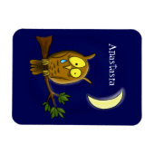 涙と月の悲しいフクロウ恋しく思ルは漫画だ マグネット (横)