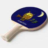 涙と月の悲しいフクロウ恋しく思ルは漫画だ 卓球ラケット (正面アングル)