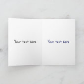 涙と月を伴う悲しいフクロウの恋しく思漫画 カード (内部)