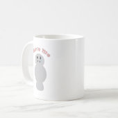 涙のジュゴン保護デザイン Save Me Crying コーヒーマグカップ (正面左)