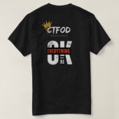 涙のユニセックスTシャツの笑い Tシャツ (デザイン裏面)