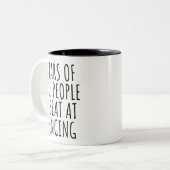 涙の人の私のビートでフェンシング ツートーンマグカップ (正面左)