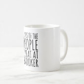 涙の人の私はスヌーカーでビート コーヒーマグカップ (正面右)